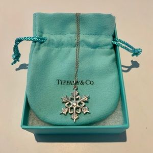 Pre-Owned Tiffany Snowflake Pedant Silver 925